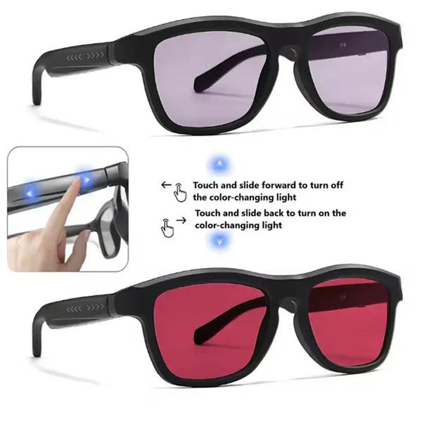 SmartVision™ AI Smart Glasses for Every Light Condition